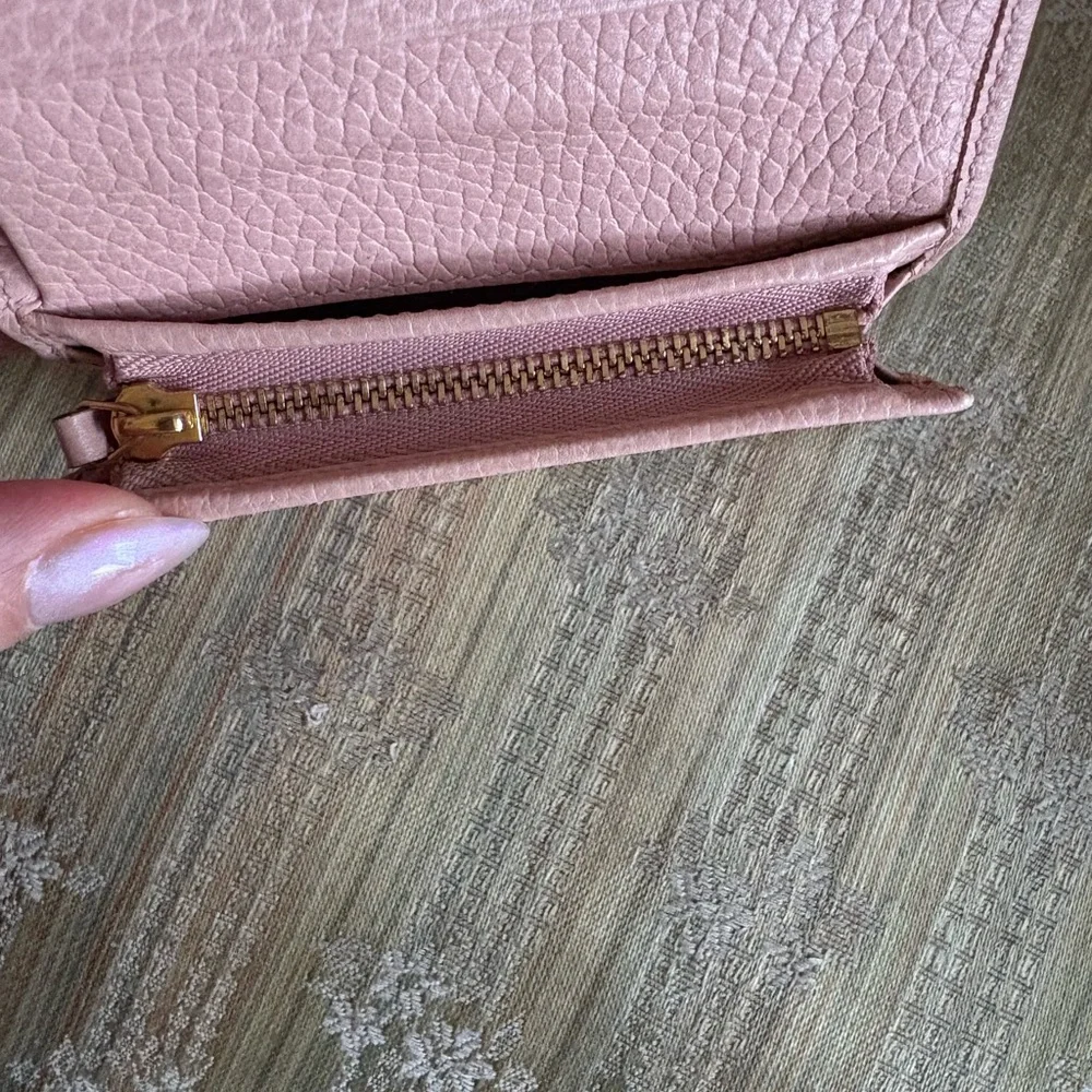Gucci Pink Leather Marmont Bifold Card Wallet with original box and dust bag - Picture 6 of 7